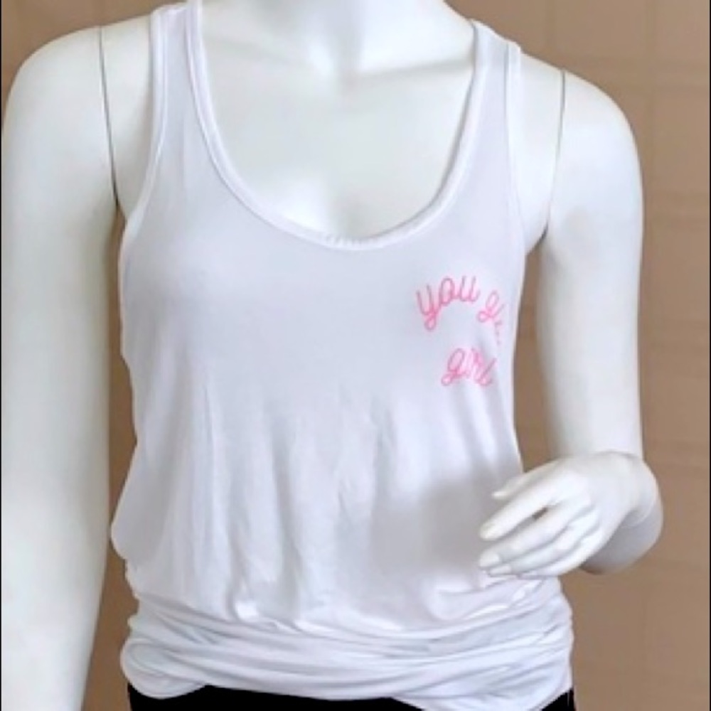 Tank knit top”You glow girl”